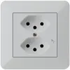 Prise ENC kallysto.trend 2×T13/1 gris clair avec sécurité enfants 