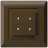Pulsante per tapparelle INC kallysto.line marrone con 4 tasti 