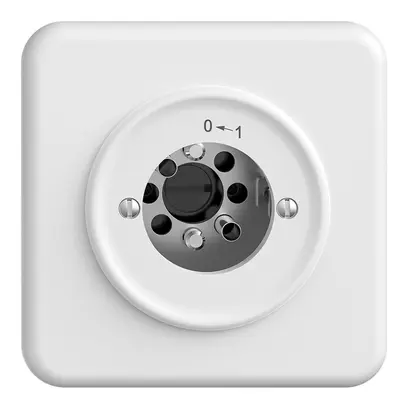 Contatto rotativo INC 0<-1/2P STANDARDdue bianco per serrat. senza cil. 