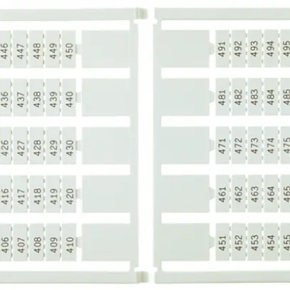 Etichetta di marcaggio 5×12mm 32×L1,L2,L3, 5 carte da 100 