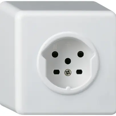 Presa AP HA basico tipo 15 con morsetti a innesto bianco 