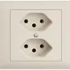 Prise INC EDIZIOdue BKE 2×T13 crema 
