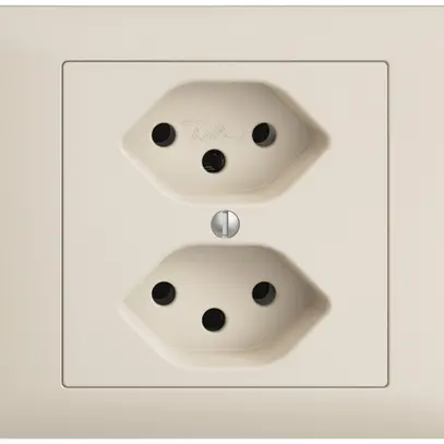 Presa INS EDIZIOdue BKE 2×T13 crema 