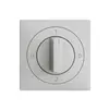 Kit frontal EDIZIOdue 0-1-0-2 60×60mm gris clair pour interrupteur rotatif 