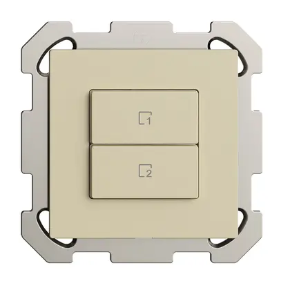 UP-Szenentaster 2 Szenen vertikal/2T WLAN Edue Wiser vanille 