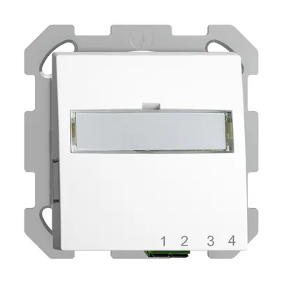 Scatola di raccordo INC FTTH EDIZIOdue FH 1×LC APC Duplex FM bianco 