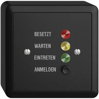 Station de porte AP EDIZIOdue pour signaux d'appel, noir, allemand 