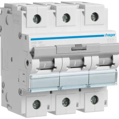 Disgiuntore Hager MCB 3P 230V tipo D 80A 4.5UM 