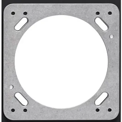 Plaque de montage ENC robusto 3×1 noir 