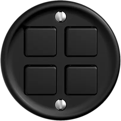 Poussoir KNX ENC STANDARDdue 4×avec LED RGB, avec capteur de température noir 