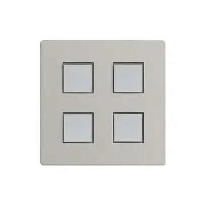 Kit di copertura EDIZIOdue elegance per tasto quadriplo stone 