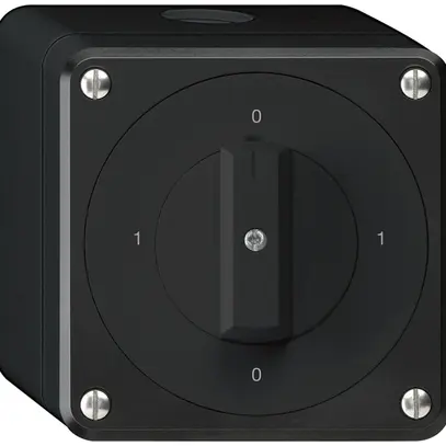 AP-Drehschalter robusto IP55 Schema 0/3P schwarz 