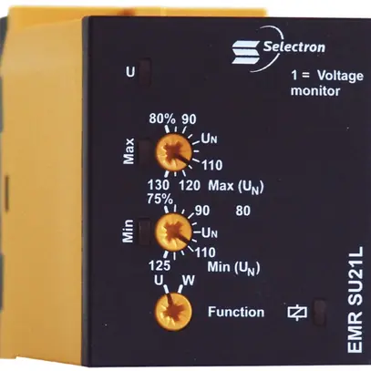Relè di sorveglianza tensione EMR SU21L 2CC, 1 fase, 48VDC 