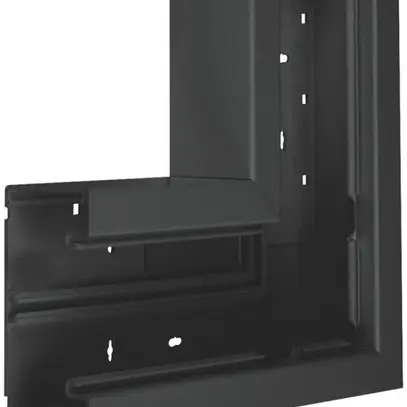 Angolo piatto Hager BR 65×130mm coperchio 80mm nero 