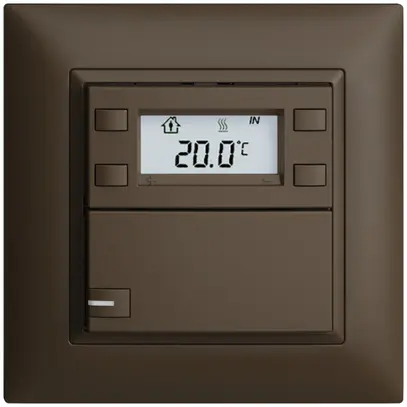 Pulsante RTH INC KNX 1×EDIZIOdue FMI coffee, con LED RGB 