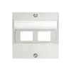 Kit di copertura SIDUS per 2RJ45 bianco 