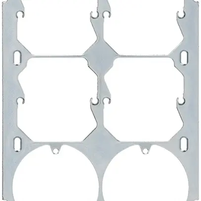 Placca di fissaggio Hager grd.3×2 4×52 + 2×3P 137×197 mm all 