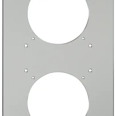Plaque de montage ELEMENT SNAPFIX® 2×1 vertical 125×225mm aluminium 