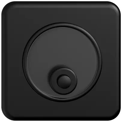 Pulsante di suoneria INC STANDARDdue SNAPFIX® 6A 250V targhetta nome ne 