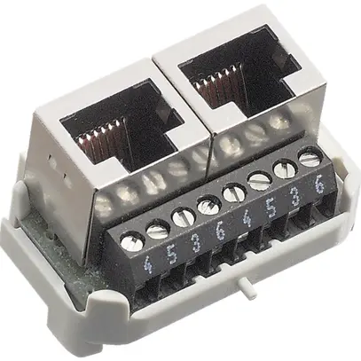 Interno RNIS R&M 2×RJ45/s 4P separato morsetti a vite, swissline 