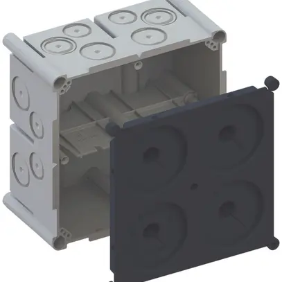 Scatola INC AGRO 2×2 650°C con coperchio di protezione, M20/25, grigio 