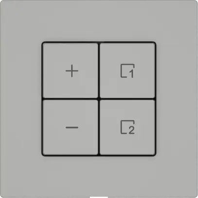 Station secondaire variateur EDIZIO.liv Wiser SNAPFIX® 1 scène 4 touches grc 