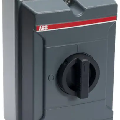 Interruttore principale AP ABB 4-poli 75 A 400V grigio scuro/nero 