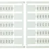 Etiquette de marquage 5×5mm 10×21…30, 5 cartes à 100 