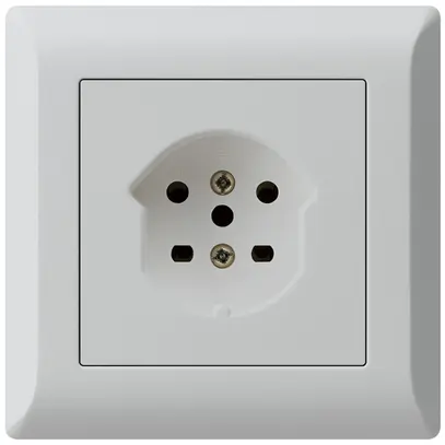 UP-Steckdose kallysto.line T15 hellgrau Schraubklemmen 