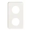 Abdeckplatte I-I 2×43mm weiss 