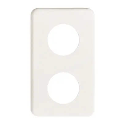 Plaque de recouvrement I-I 2×43 blanc 