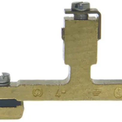 Morsetto di terra componibile Woertz 4mm² raccordo a vite 1×1 guida DIN 35mm 