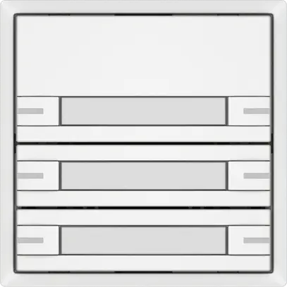 Poussoir universel EDIZIO.liv UNI SNAPFIX® 12…48V a.LED 3× comm.2T étiqu.bc 