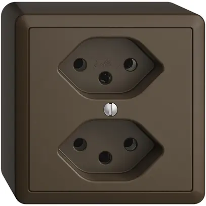 Prise AP EDIZIOdue 2×T13 coffee 