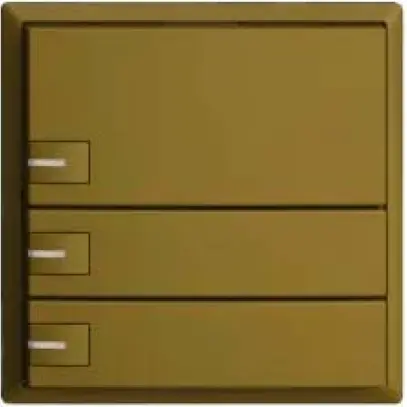 Poussoir KNX RGB EDUE, 250mW, a.LED RGB, 3×poussoir, comm.1×touche, ov 