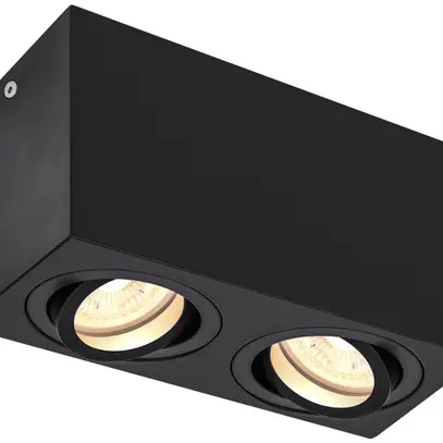Plafonnier SLV TRILEDO CL GU10 2×10W 163×85×95mm noir 