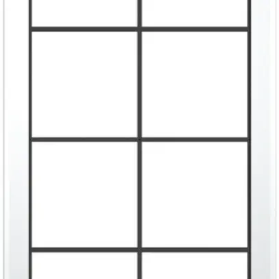 Telaio di copertura SIDUS 4×2 bianco 