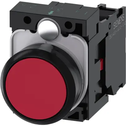 Contact à poussoir Siemens SIRIUS ACT support 1O rouge plastique 