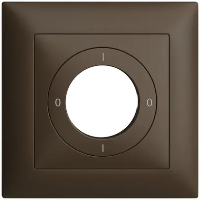 Kit frontale EDIZIOdue 0-1-0-1 88×88mm coffee per interruttore a chiave 