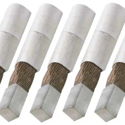 Steckerstift Hager flexibel zu Zählersteckklemme KJ31 100A 45mm Set à 7 Stück 