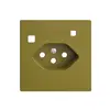 Kit frontal EDIZIOdue pour prise FI F, T13, olive 