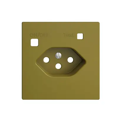 Kit frontal EDIZIOdue pour prise FI F, T13, olive 