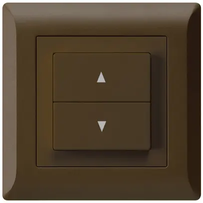 Pulsante per tapparelle INC kallysto.line con 2 tasti di comando marrone 