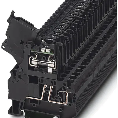 Morsetto di sicurezza conness.a molla 6A 24V LED fusib.G5×20mm 