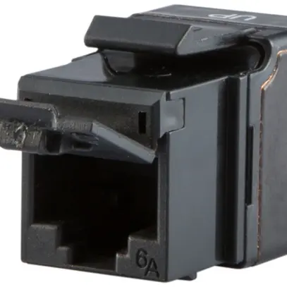 Modulo Dätwyler KU PLUS cat.6A Keystone n.schermato nero 