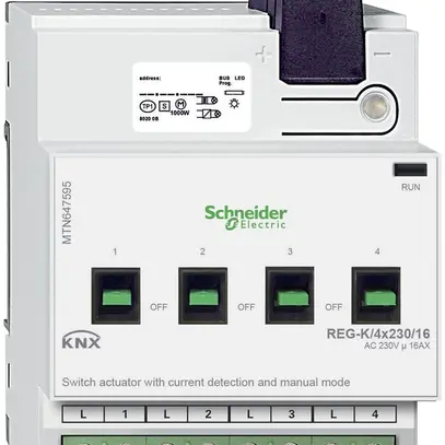 Actionneur-commutateur AMD KNX SE, 4×230V, MTN647595 