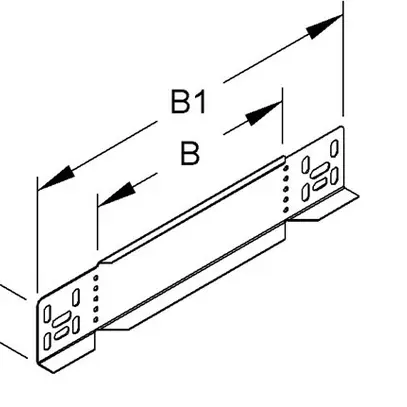 Abschlussplatte für Kabelrinne 400×522mm send.verz. 