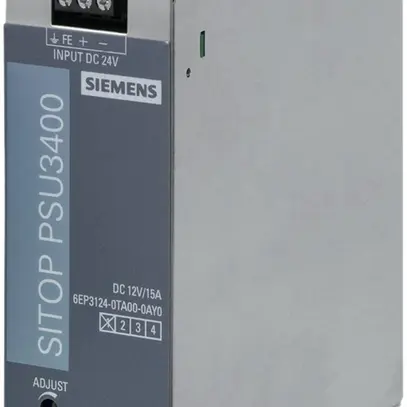 Alimentazione Siemens SITOP, IN: 24VDC, OUT: 12VDC/15A 
