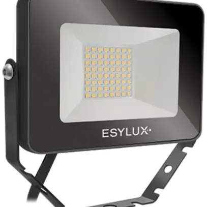Projecteur LED ESYLUX OFL BASIC, 10W 3000K 1000lm 148×28×100mm IP65, noir 