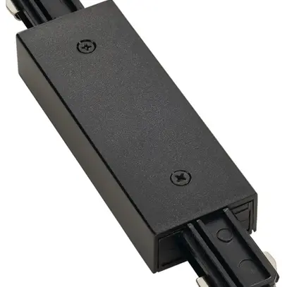 Raccord longitudinal SLV pour rail conducteur 1-phase, alimentation noir 
